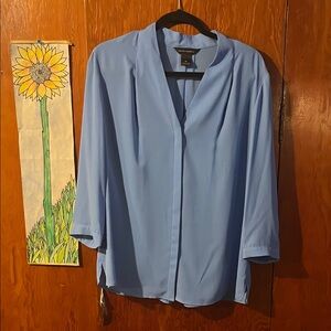 Investments Light Blue Blouse